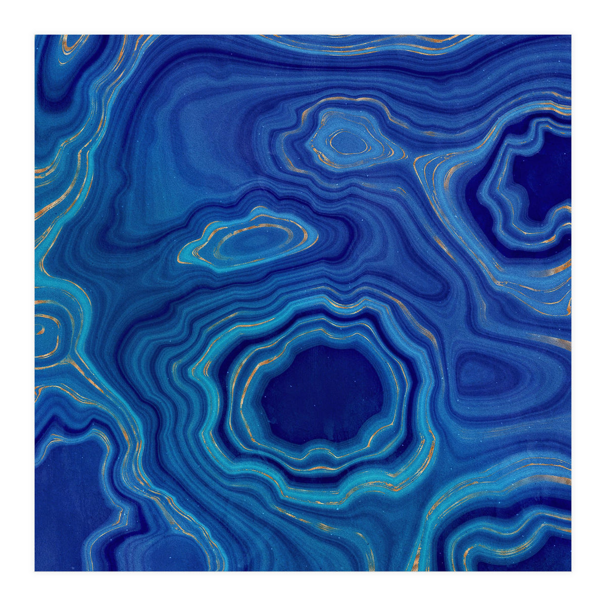 Blue Agate Texture 04 (Print Only)
