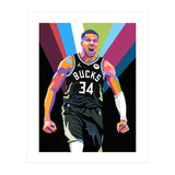 Giannis Antetokounmpo art (Print Only) thumbnail