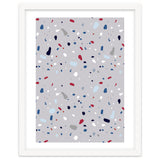 Modern Gray Blue Rounded Terrazzo thumbnail