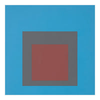 JOSEF ALBERS - HOMAGE TO THE SQUARE, BLUE, DARK RED  (Print Only)