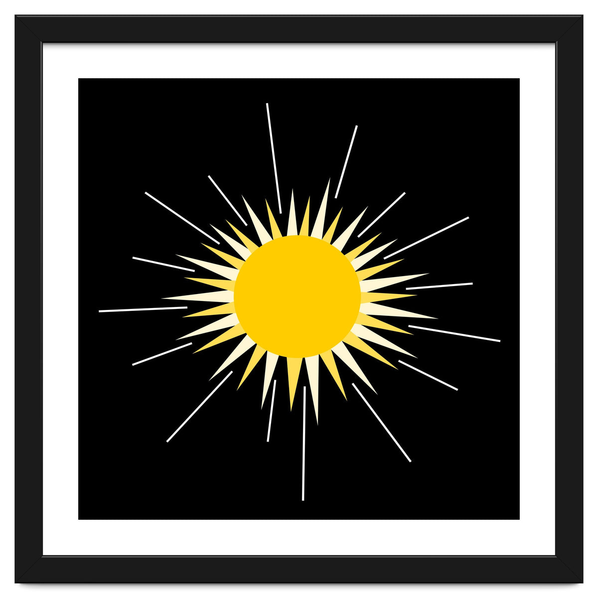 Yellow Bright Radiant Shinning Sun