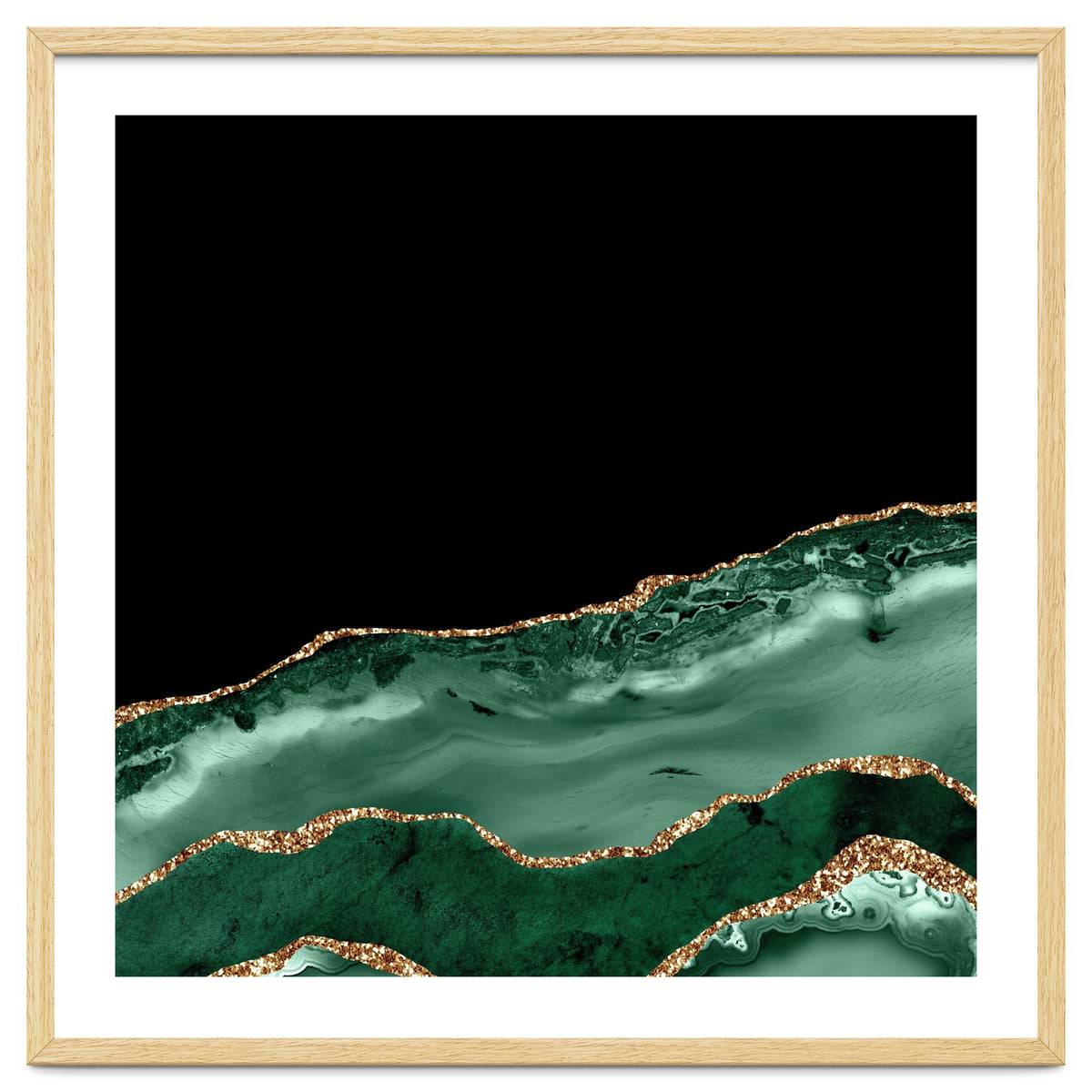 Emerald & Gold Agate Texture 02