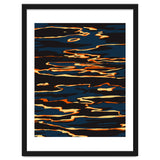 Sunset Reflection, Positivity Hope Growth Optimism Mindset, Nature Marble Dark Ocean thumbnail