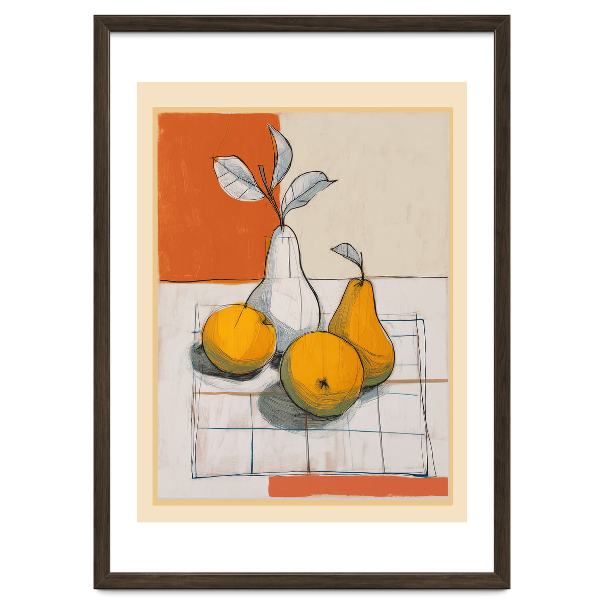 Modern Pear Still Life