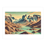 Vintage Chile, Torres Del Paine Poster (Print Only) thumbnail