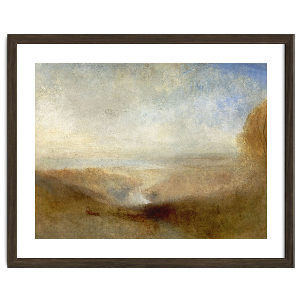 'Landscape with a River and a Bay in the Background', 1835, Oil on canvas, 123 x 93 cm.