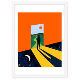 The Path Ahead, Abstract Concept Positivity Growth Mindset People, Eclectic Inspire Bohemian Contemporary Modern Pop Art thumbnail