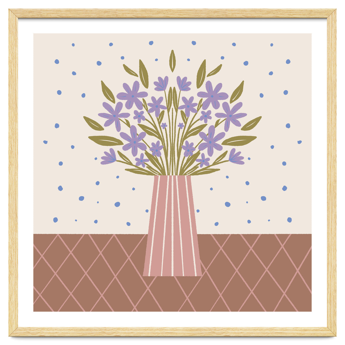 Flower Vase Mocha Mousse