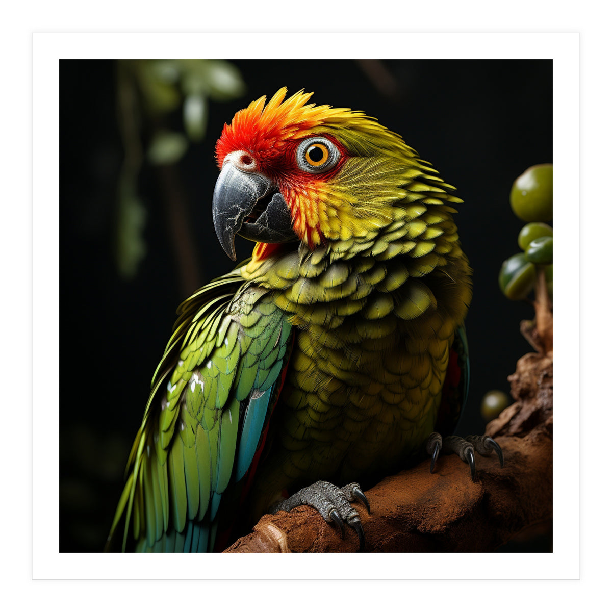 Vibrant Macaw Parrot  (Print Only)