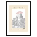 Young Man with an Apple (1505) – Raphael (ascii art) thumbnail