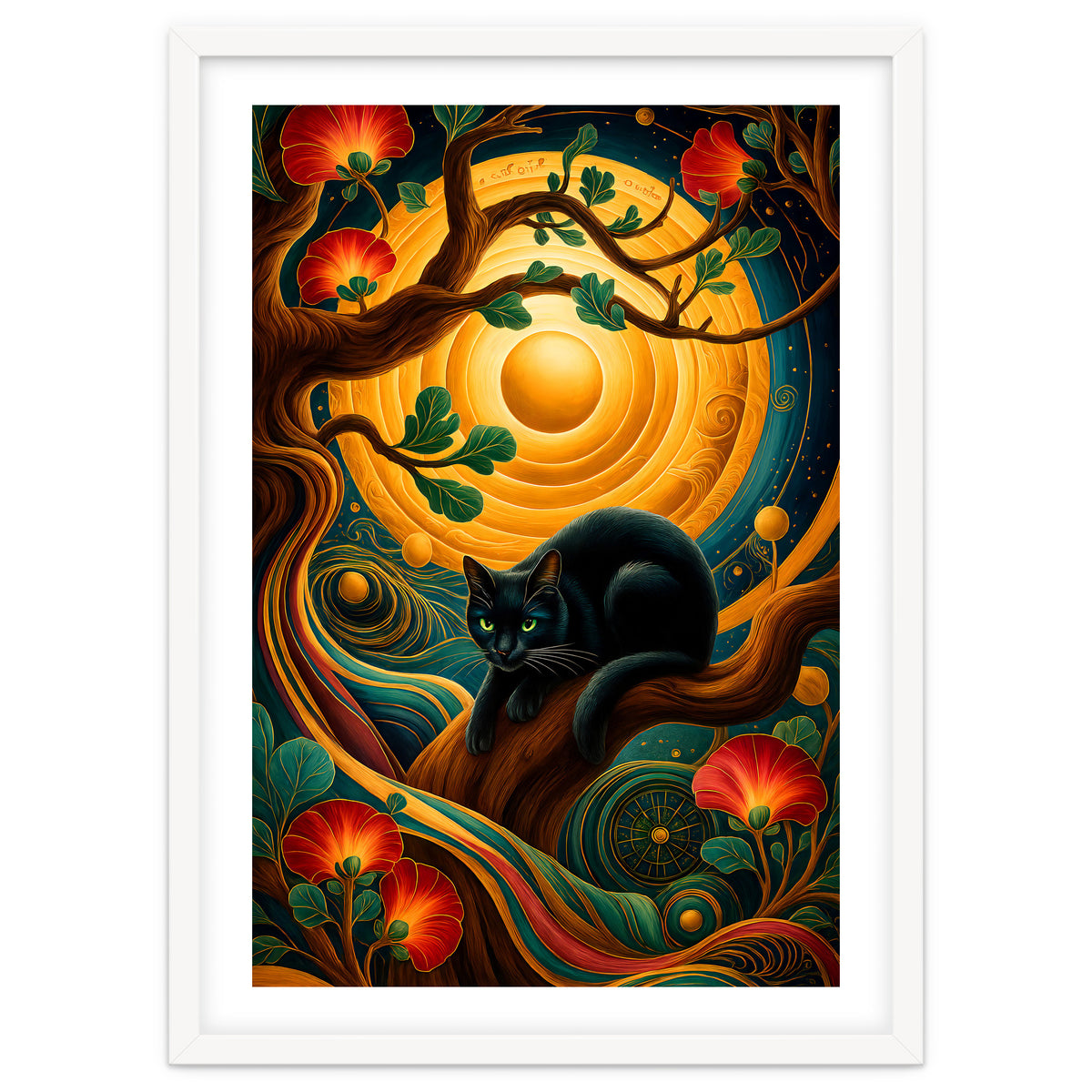 Black Cat Retro Contemporer