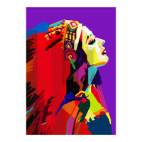 Apache Woman Pop Art Wpap (Print Only)