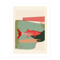 Red Fish Abstract (Print Only)