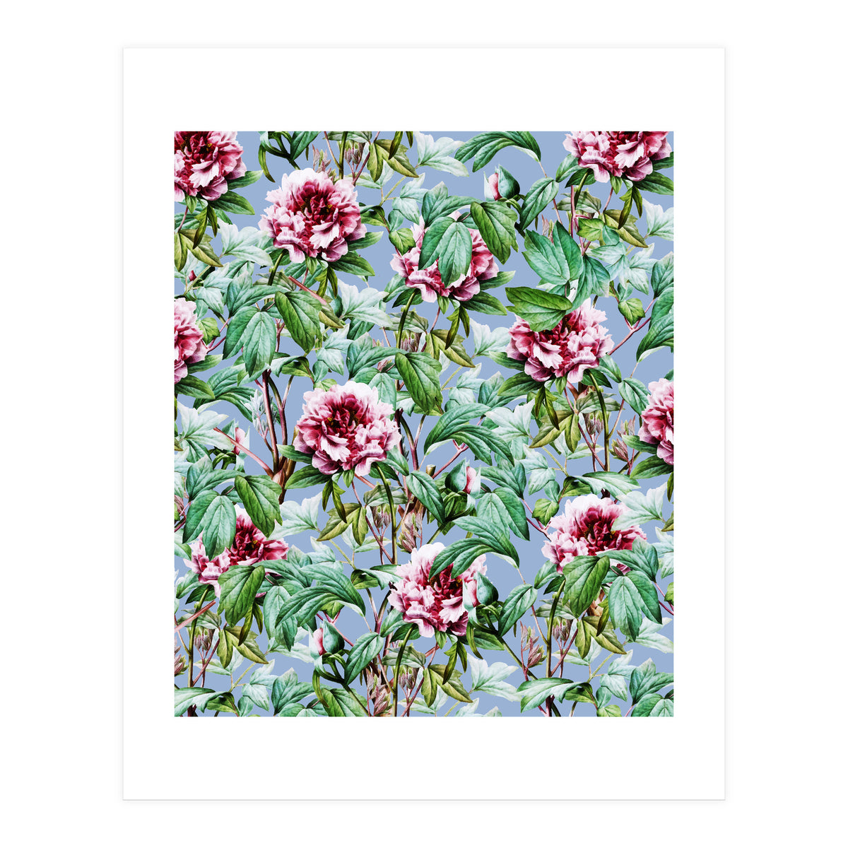 Frosty Florals #society6 #decor #buyart (Print Only)