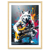 Wolf playing guitar, graffiti thumbnail