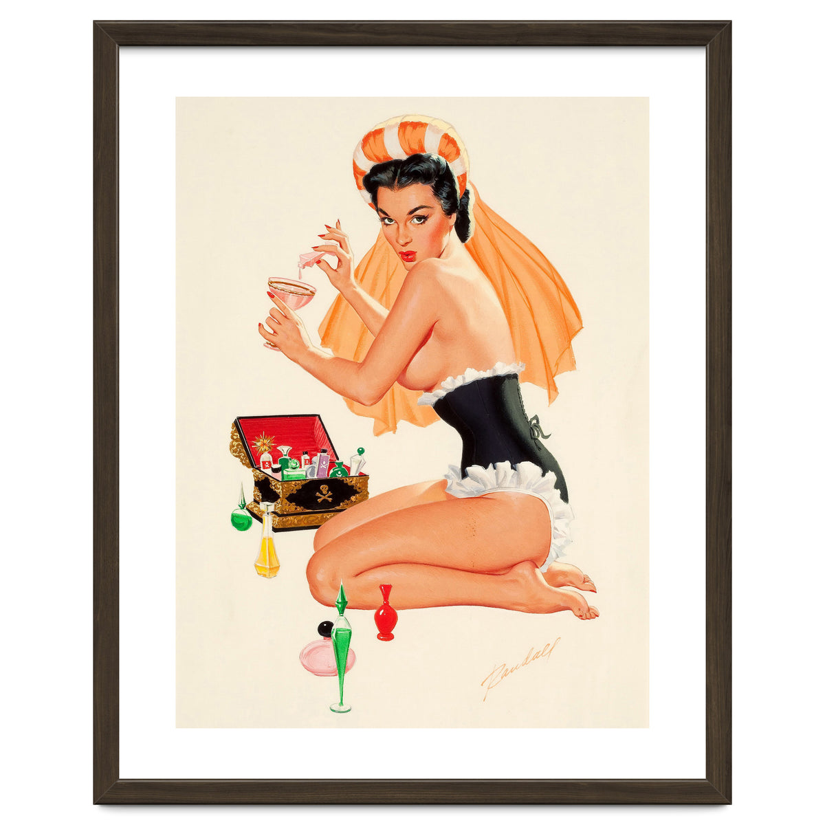 Young And Beautiful Witch Preparing A Love Portion