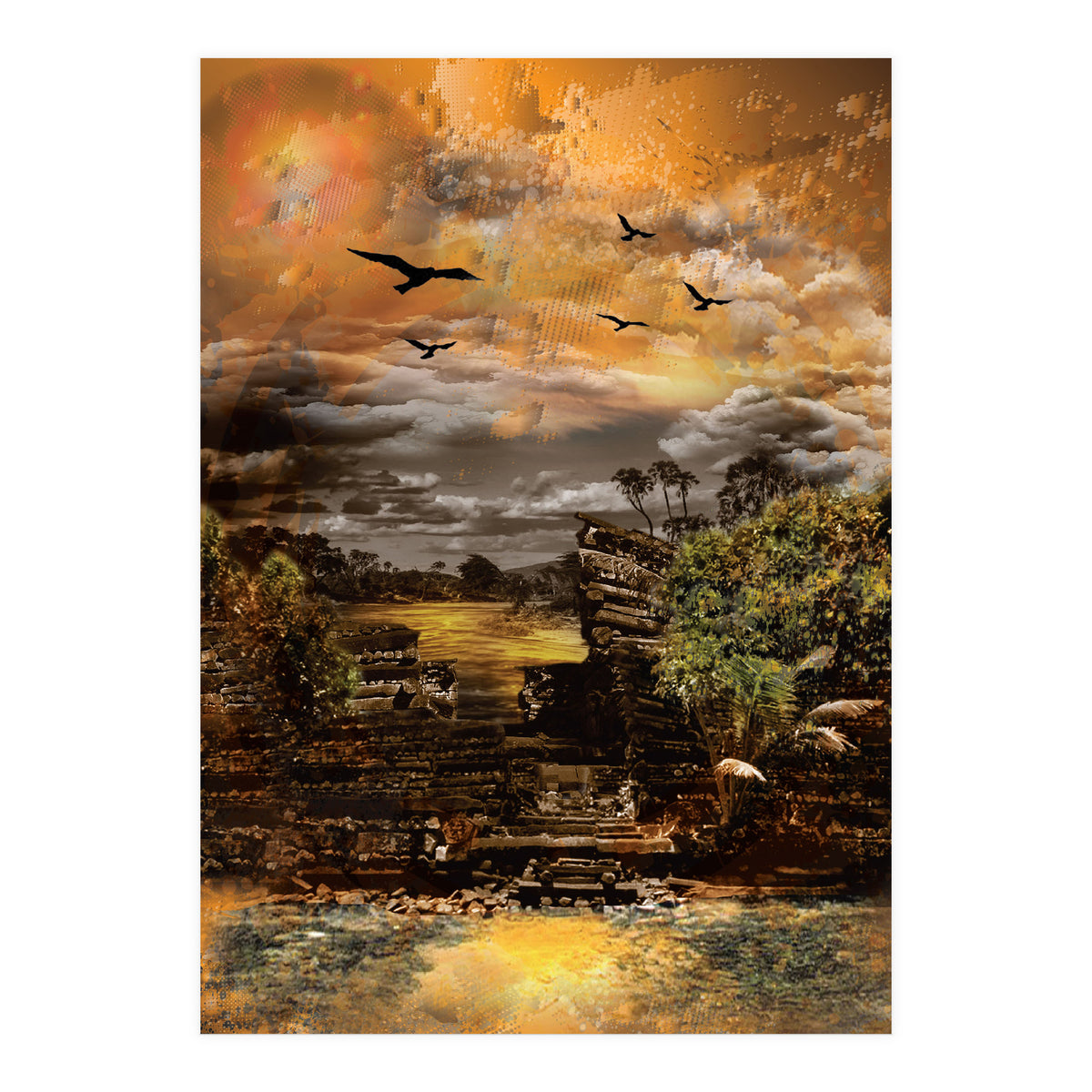 Mysterious Island Pacific Ocean (Print Only)