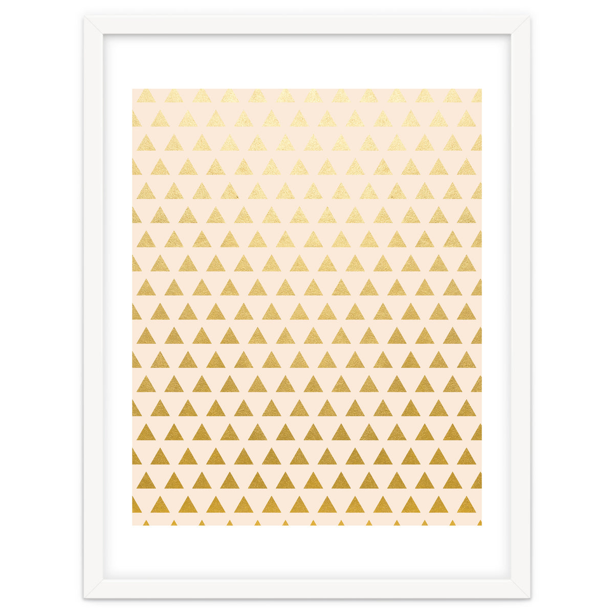 Blush + Gold Triangles #society6 #decor #buyart