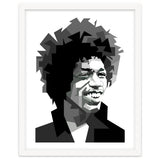 Jimi Hendrix Rock And Blues Music Black White thumbnail