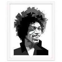 Jimi Hendrix Rock And Blues Music Black White