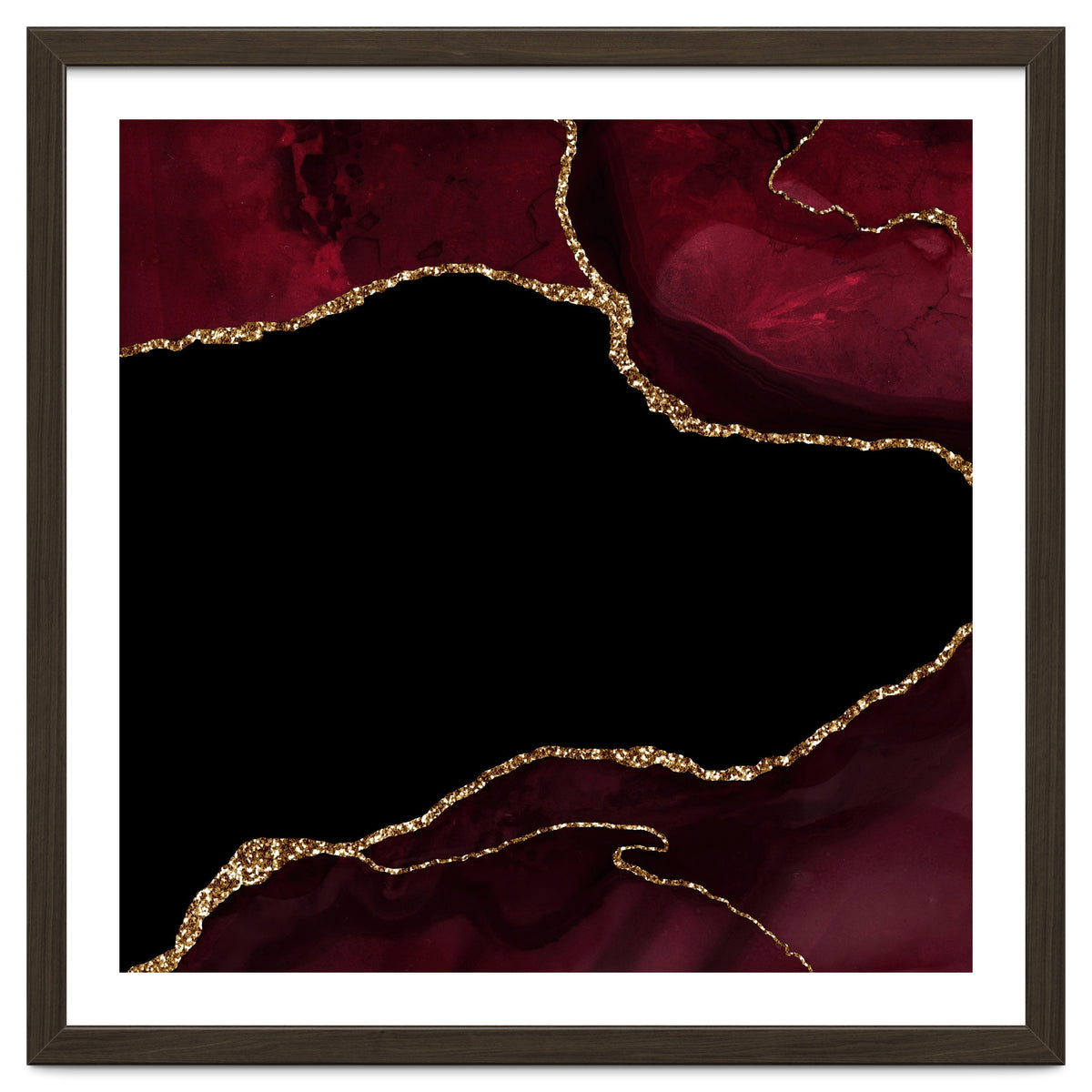 Burgundy & Gold Agate Texture 04