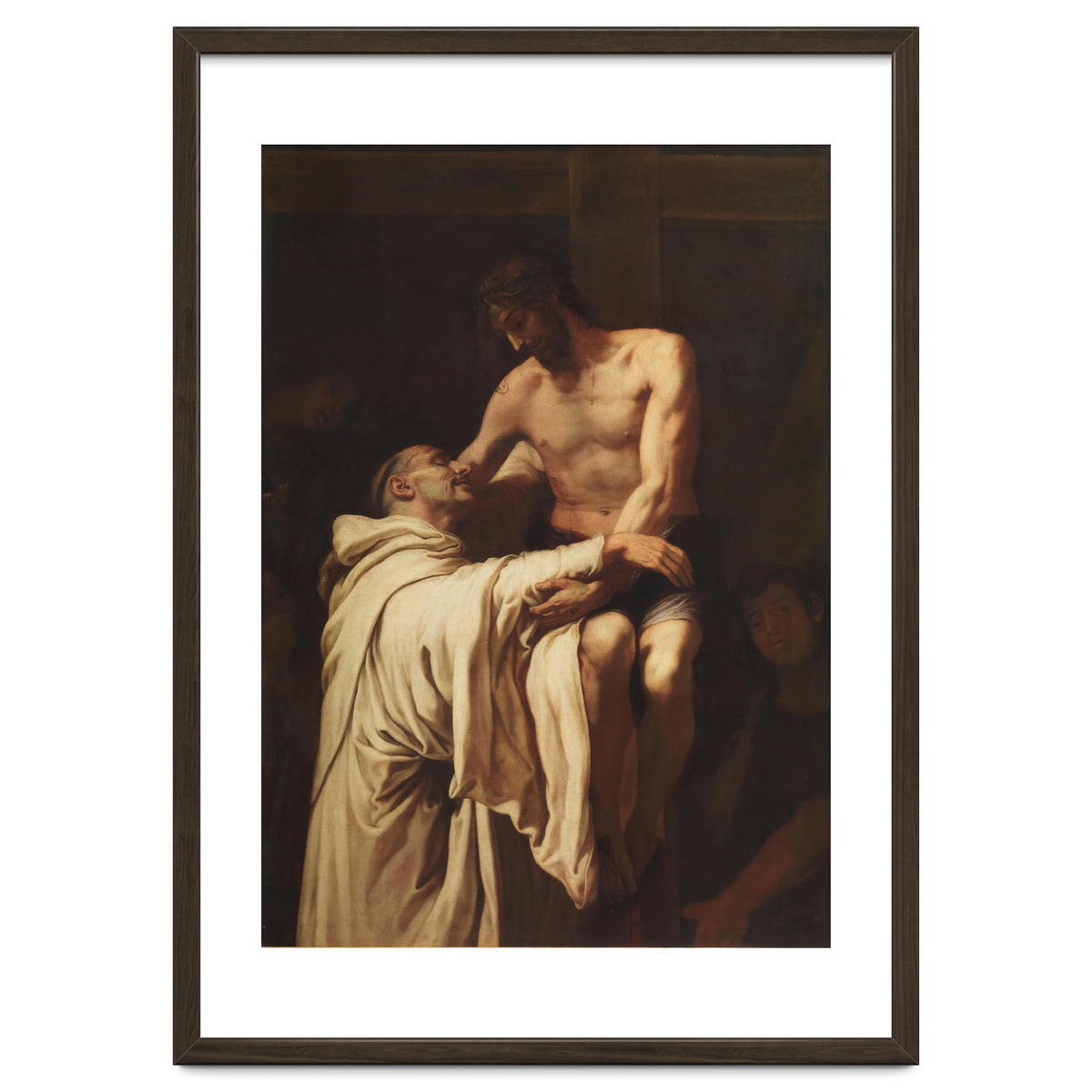 Francisco Ribalta / 'Christ Embracing Saint Bernard', ca.  1626, Spanish School, Oil on canvas.