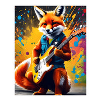 The Fox Plays The Guitar, Graffiti (Print Only)