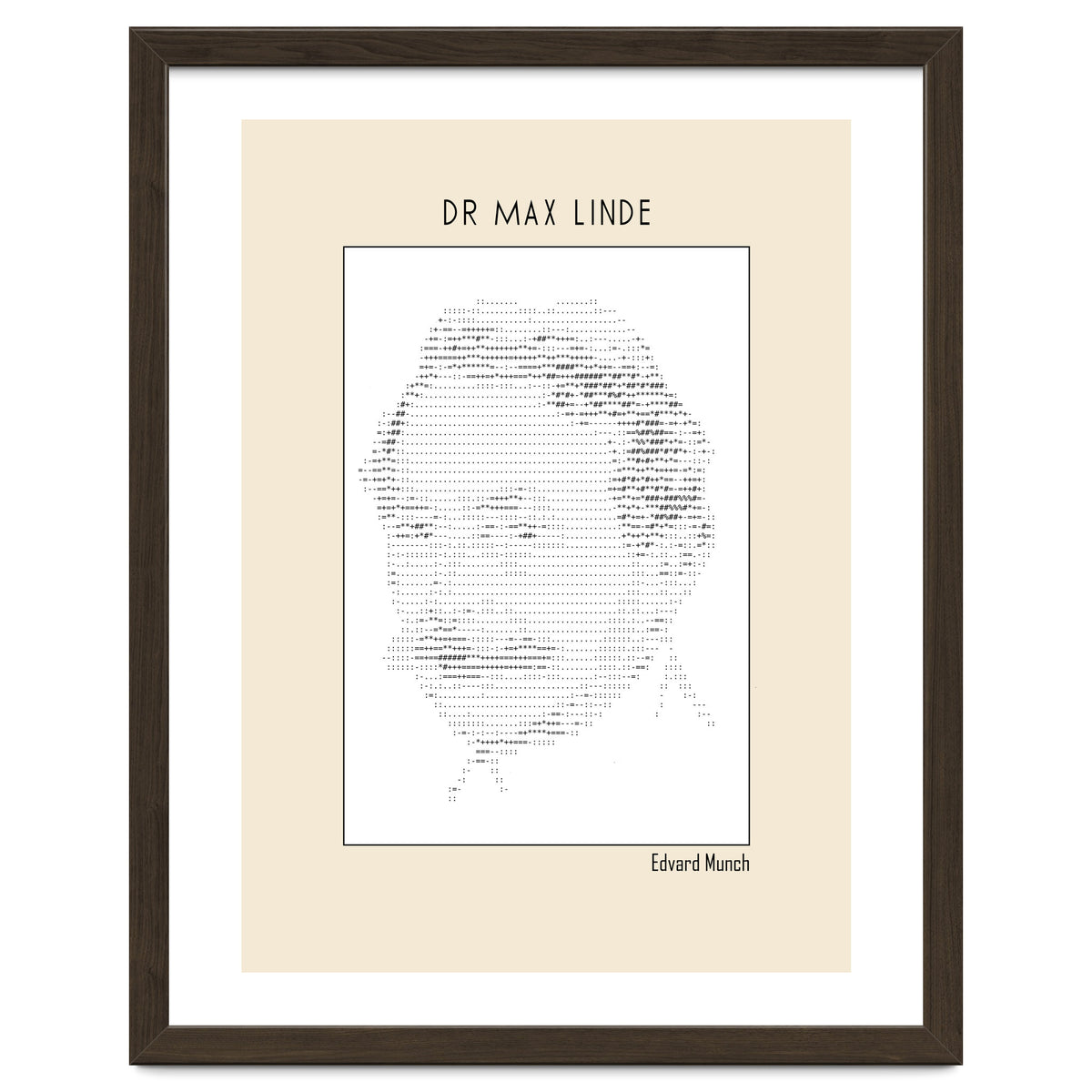 Dr Max Linde – Edvard Munch (ascii Art)