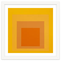 JOSEF ALBERS - HOMAGE TO THE SQUARE YELLOW ORANGE 2. HIGH RESOLUTION