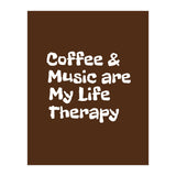 Coffee and books are my life therapy (Print Only) thumbnail