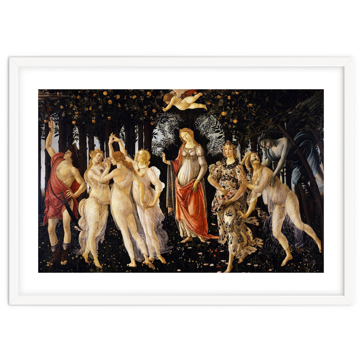 Sandro Botticelli – La Primavera (1482) | Classical Renaissance Masterpiece – Mythological Spring Scene