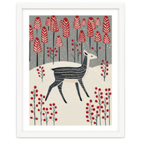 Fawn in a Winter Landscape