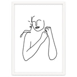 Eternally Connected, Abstract Line Art Love, Sketch Drawing Minimal, Eclectic Human Couple Connection Minimalism Concept thumbnail