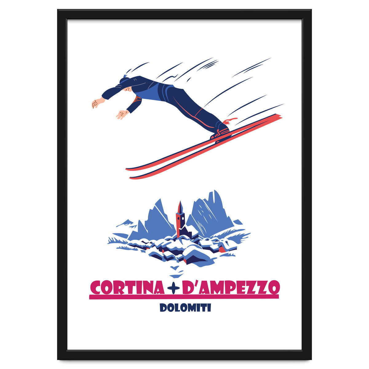 Ski Jump At Cortina Di Ampezzo