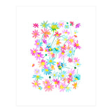 Daisies Spring Floral Pastel Watercolor (Print Only) thumbnail