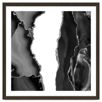 Black & Silver Agate Texture 07