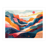 Abstract Mountain Landscape Art (Print Only) thumbnail