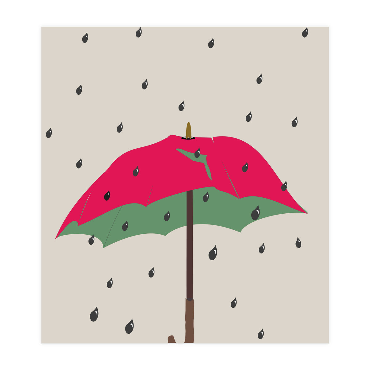 Watermelon Umbrella (Print Only)