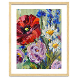 Vibrant Wildflower Meadow Oil Painting thumbnail