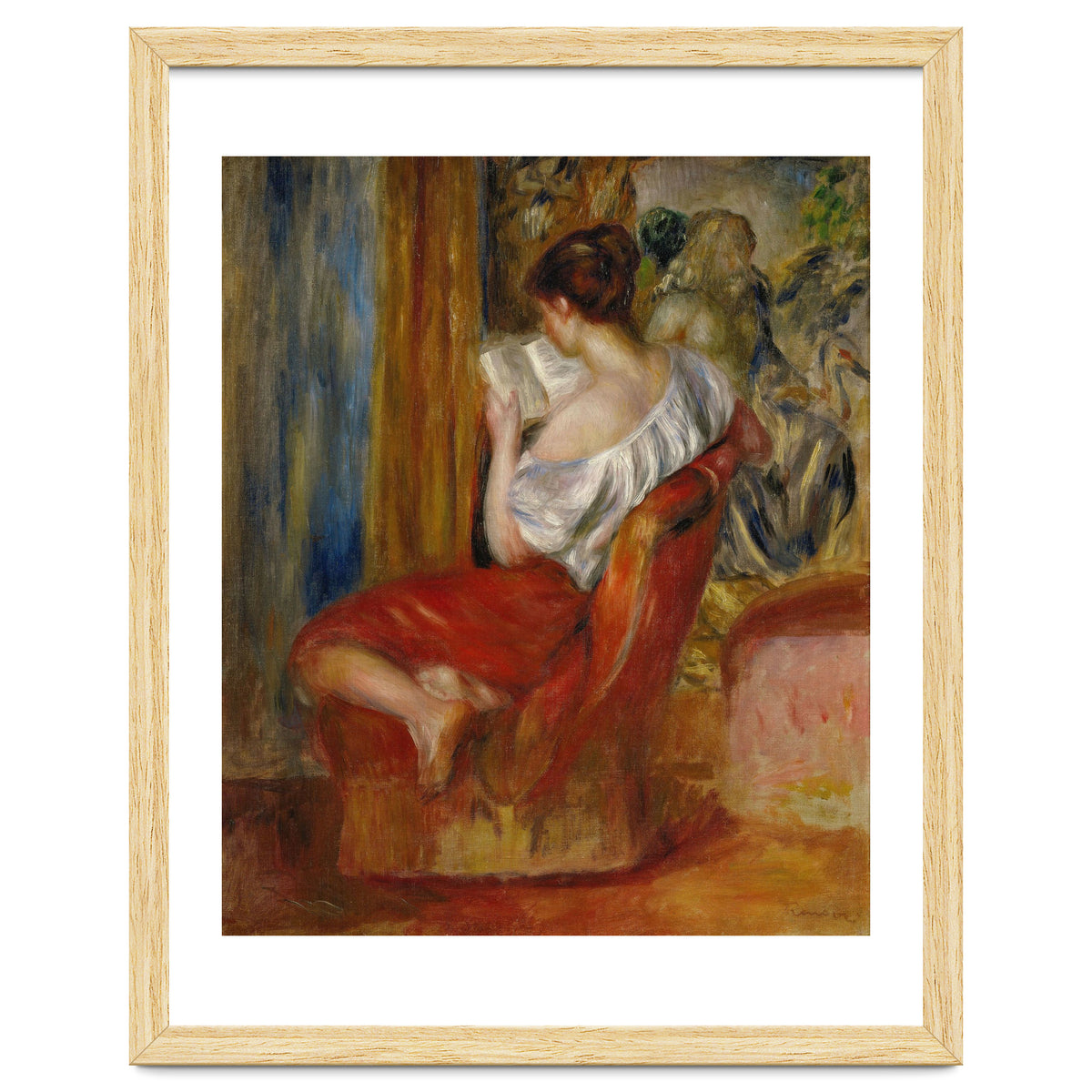 La liseuse-reading woman, around 1900. Oil on canvas, 56 x 46 cm.