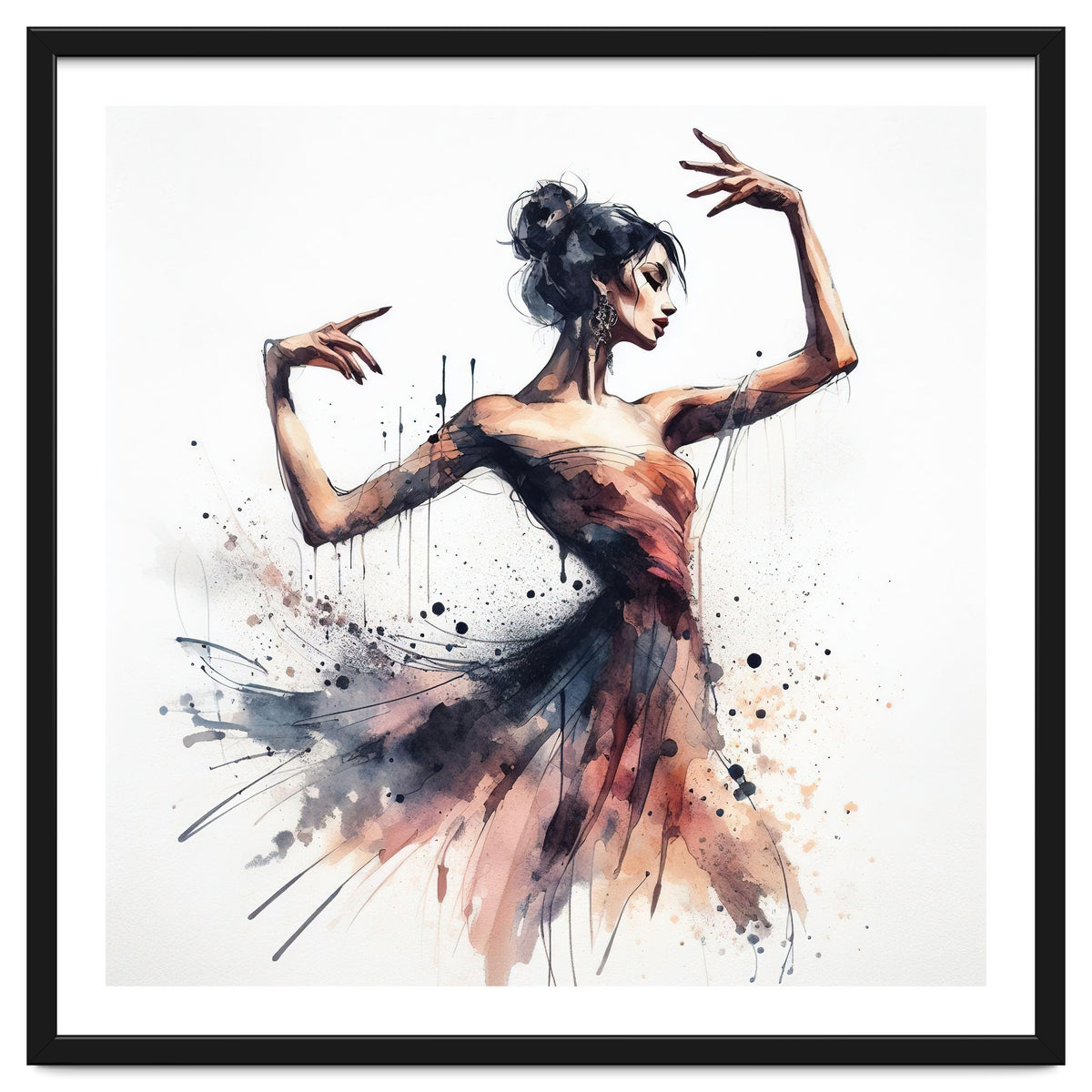 Watercolor Ballet Dancer #1