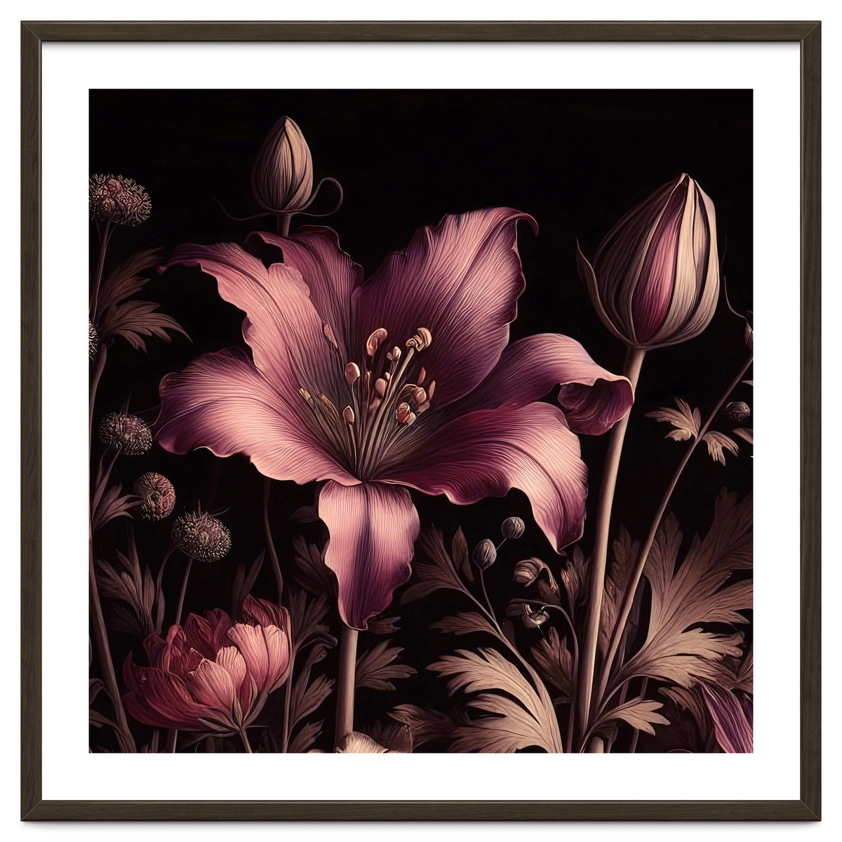 VINTAGE COLOURFUL BOTANICAL-10A-6