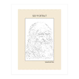 Self Portrait – Leonardo Da Vinci (ascii Art) (Print Only) thumbnail