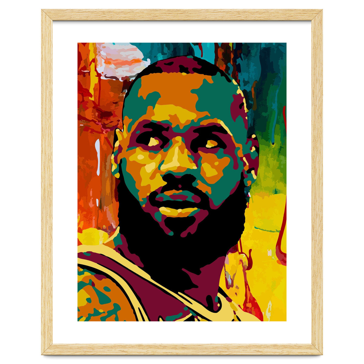 LeBron James Colorful abstract