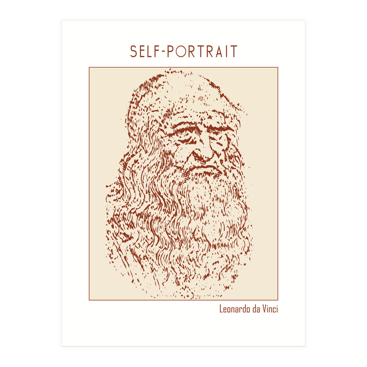 Self Portrait – Leonardo Da Vinci (Print Only)