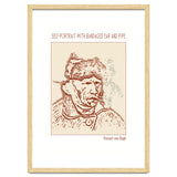Self Portrait With Bandaged Ear And Pipe – Vincent Van Gogh thumbnail