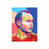 Iniesta pop art portrait (Print Only) thumbnail