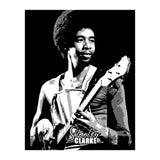 Stanley Clarke American Bassist in Grayscale (Print Only) thumbnail