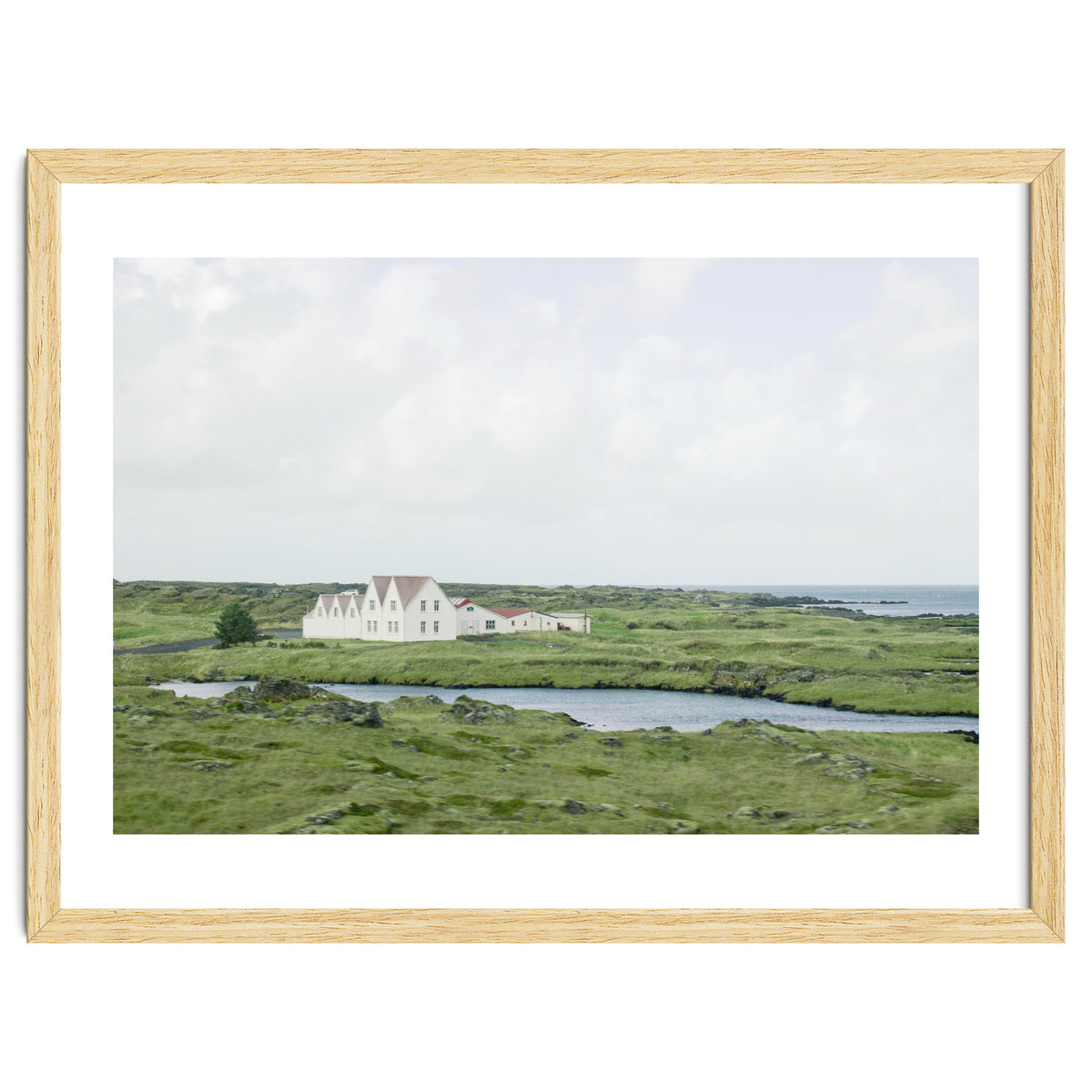 House in the green field - Iceland