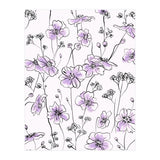 Wild Roses Floral Pattern - Purple (Print Only) thumbnail